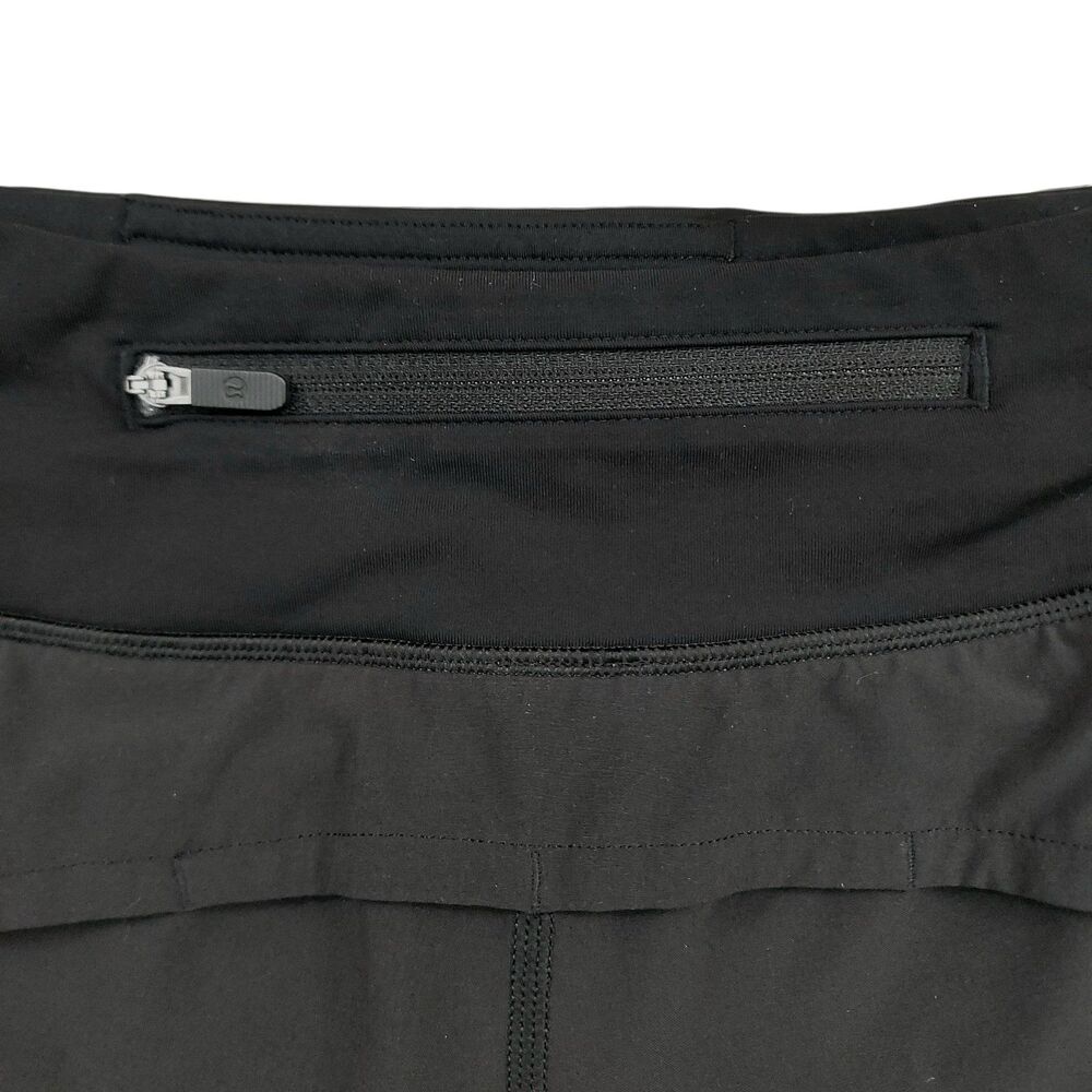 lululemon Hotty Shorts Womens 4 Black Lined Lightweight Athleisure Running Gym - Picture 5 of 9